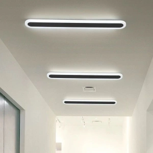 Aplica LED Ilythia Black Bara 40cm 30W