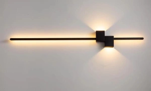 Aplica LED Moderna Neagra, 100cm, 38W ,3 Tipuri De Lumina - Img 4