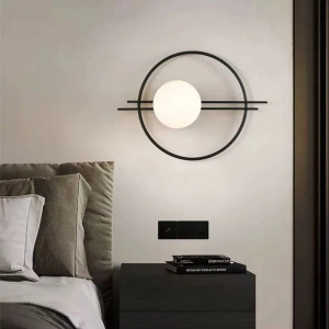 Aplica Perete Lila Glob Alb E27 Max 60W