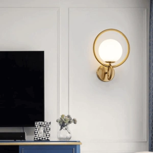 Aplica Seraphia Gold perete glob E27