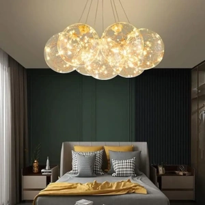 Lustra Aquila LED Eleganta, Aurie, 7 Globuri, 42W - Img 3