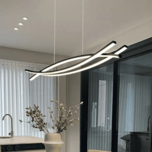 Lustra LED Abigail Black Echivalent 400W Telecomanda 2.4G - Img 3