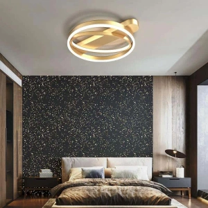 Lustra LED Celestara Gold 2 cercuri 120W - Img 1