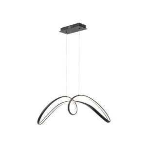 Lustra LED Neagra Marisol, Telecomanda Wifi, 108W - Img 2