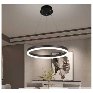Lustra Led Suspendata Noella D400 80W Neagra