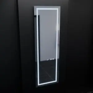 Oglinda LED Rectangulara, 45x140cm, Premium Giulia Senzor Radar Marcello, Sistem Dezaburire, Ceas & Termometru, Dimabila, Dressing Couture - Img 4