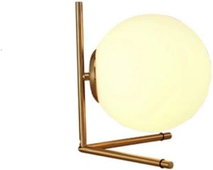 Veioza Elora Gold Glob Alb Mat E27 Max 40W - Img 4