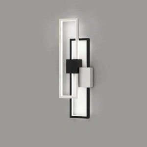 Aplica LED Eudora Negru cu Alb Moderna 30W - Img 2