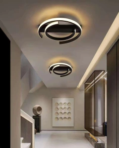 Aplica LED Neagra Calia 30W, D300mm, 3 Functii Lumina - Img 2