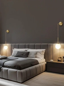 Aplica Perete tip Glob Alb, Eleganta, Aurie