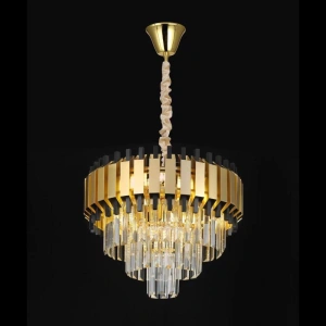 Candelabru Cristal Auriu Elaya 8xE14 D500mm