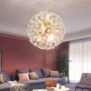 Candelabru Cristal Olivia Golden Globe D50cm - Img 2