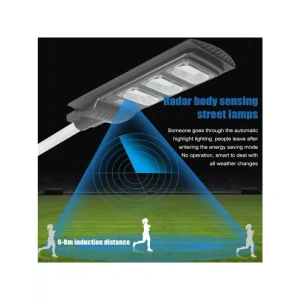 Lampa Incarcare Solara 100w, 80led, Telecomanda, Senzor De Lumina - Img 5