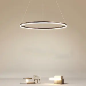 Lustra Led Althea Brown Ring Telecomanda 2.4G - Img 5