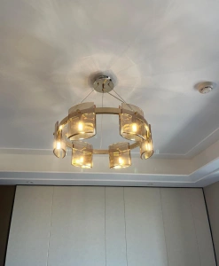 Lustra LED Aurie Moderna Eleganta 60 cm Sticla G9 X 6 - Img 3