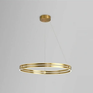 Lustra LED Evelyn Gold Ring 60cm Diametru Putere 136W - Img 3