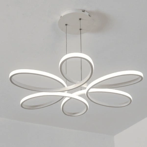 Lustra LED Evie White Suspendata 120W Telecomanda - Img 4