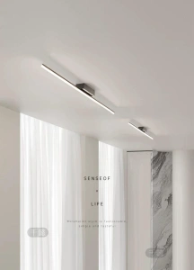 Lustra LED Neagra Adira 20×2w 100cm Telecomanda