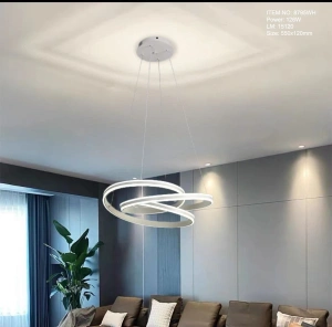 Lustra LED Paula, Telecomanda Wifi 2.4G, 126W
