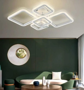 Lustra LED Vivienne White 94W Telecomanda Echivalent 450W - Img 2