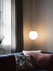 Lustra tip Pendul Auriu Quinnea Glob E27