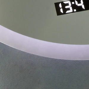 Oglinda LED Rotunda, 70cm, Premium Elysee MotionGlow Marcello, Sistem Dezaburire, Ceas & Termometru, Dimabila - Img 5