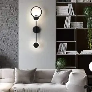 Aplica LED Eloria Round Black 60CM 30W