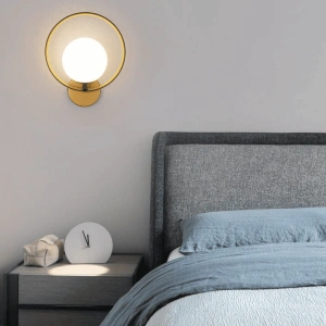 Aplica Linnea Gold E27 Max 60W Glob Mat Alb - Img 5