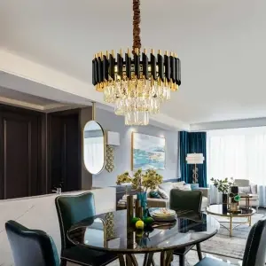 Candelabru Maya Black Crystal 40CM E14 Maxim 60W/Bec - Img 6
