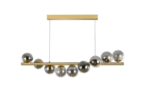 Lustra LED Aurie Niam cu 9 Globuri Fumurii - Img 2