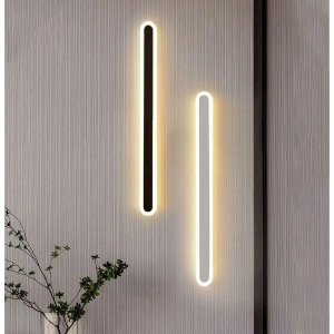 Lustra LED Bara Neagra Gwen 80cm, 40W - Img 2