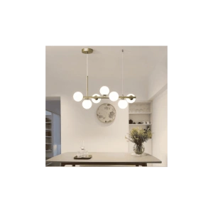 Lustra LED Infinity Globes cu 7 Glob Alb Mat G9 - Img 2