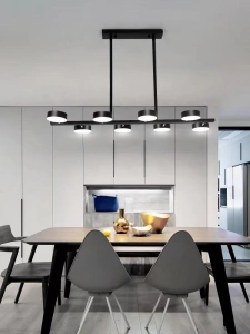 Lustra LED Neagra 140W Desirae Telecomanda