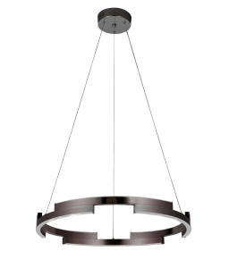 Lustra LED Neagra Elara tip Cerc 120W, 600MM