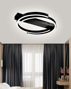 Lustra Led Neagra Xyle D500 72W - Img 2