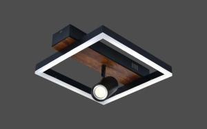 Lustra Led Patrat Theda Neagra D350 54W - Img 2