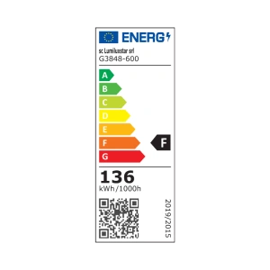Lustra LED Presley 60cm cu Telecomanda, 136W - Img 2