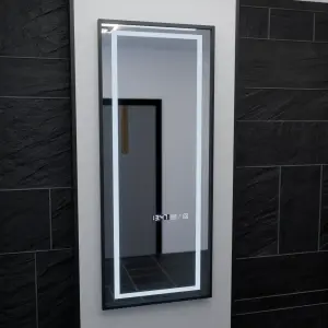 Oglinda LED Rectangula, 60x150cm, Premium Bianca Senzor Radar Marcello, Sistem Dezaburire, Ceas & Termometru, Dimabila, Dressing Couture - Img 4