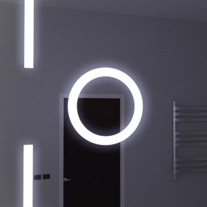 Oglinda LED Rectangulara, 120x80cm, Premium Senzor MotionGlow Marcello, Sistem Dezaburire, Ceas & Termometru, Lupa Cosmetica, Dimabila - Img 2
