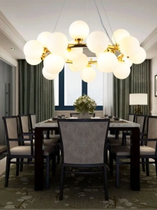 Candelabru Auriu Elegant Fortuna, Modern, 25 de Globuri LED Albe - Img 3