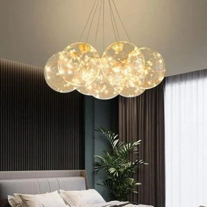Lustra Aquila LED Eleganta, Aurie, 7 Globuri, 42W - Img 4