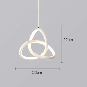 Lustra LED Hannah White Suspendata 20W - Img 2