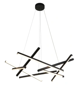 Lustra LED Neagra Thais Bar 76W, D700