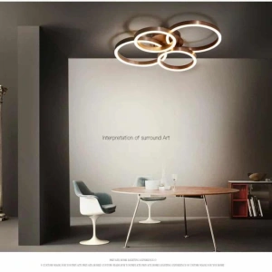 Lustra LED Ophelie Brown 132W Telecomanda - Img 5