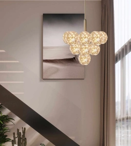 Lustra Led Selenna 13 Globuri 90w 500×H1000mm - Img 3
