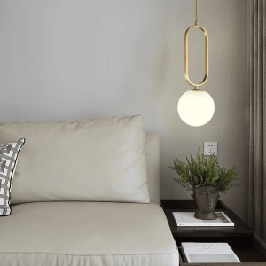 LUSTRA Odalys Golden Luxury Glob Alb E27 x 1 - Img 2