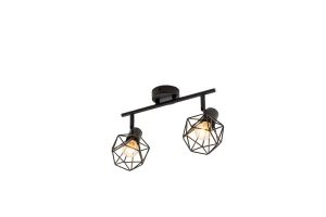 Lustra Rustica Colette Neagra D370 E14*2