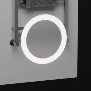 Oglinda LED Rectangulara, 60x80cm, Premium Precision MotionGlow Marcello, Sistem Dezaburire, Ceas & Termometru, Lupa Cosmetica, Dimabila - Img 3
