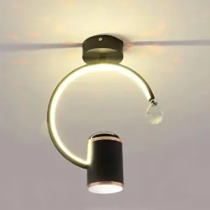 Plafoniera LED Elyssandra Black 30W - Img 2