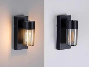 Aplica Led Neagra Exterior Anisia L220 E27